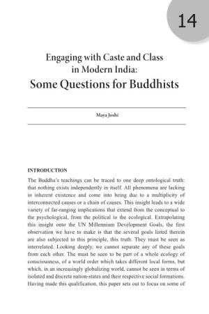 Some Questions for Buddhists