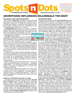 Advertising Influences Millennials the Most