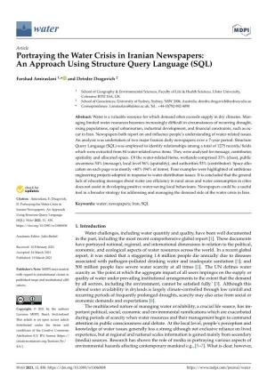 Portraying the Water Crisis in Iranian Newspapers: an Approach Using Structure Query Language (SQL)