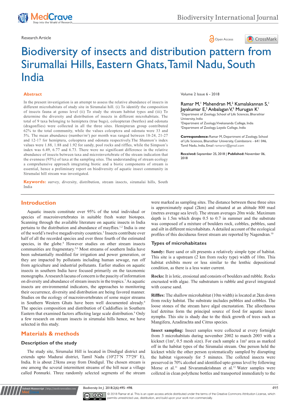 insect diversity research paper