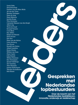 Boek 'Leiders'