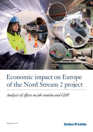 Economic Impact on Europe of the Nord Stream 2 Project