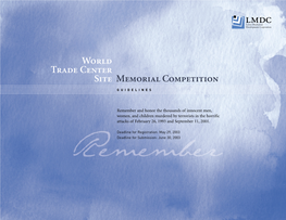 World Trade Center Site Memorial Competition