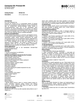 Pronase Kit Pretreatment Reagent 901-PRT957-081017