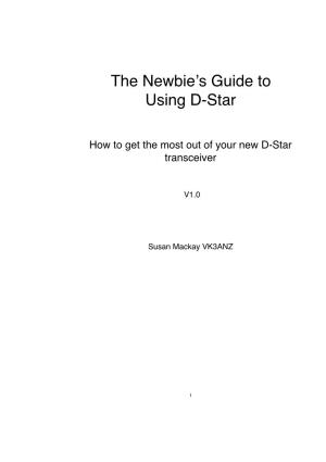 Newbies Guide to D-Star