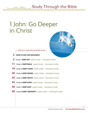 Go Deeper in Christ