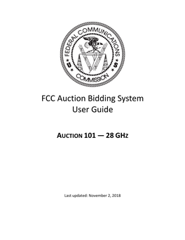 FCC Auction Bidding System User Guide