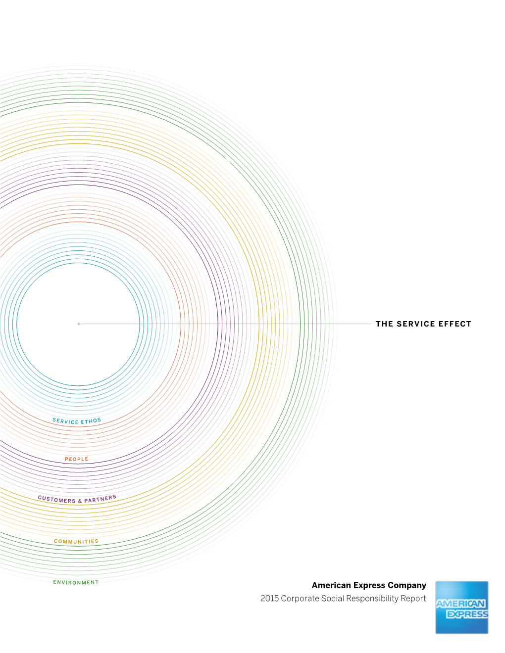 American Express Company 2015 Corporate Social Responsibility Report TABLE of CONTENTS