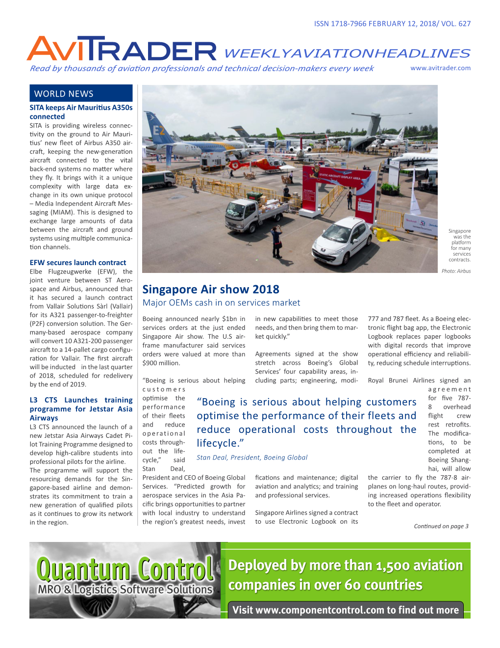Avitrader Weekly Aviation Headline News
