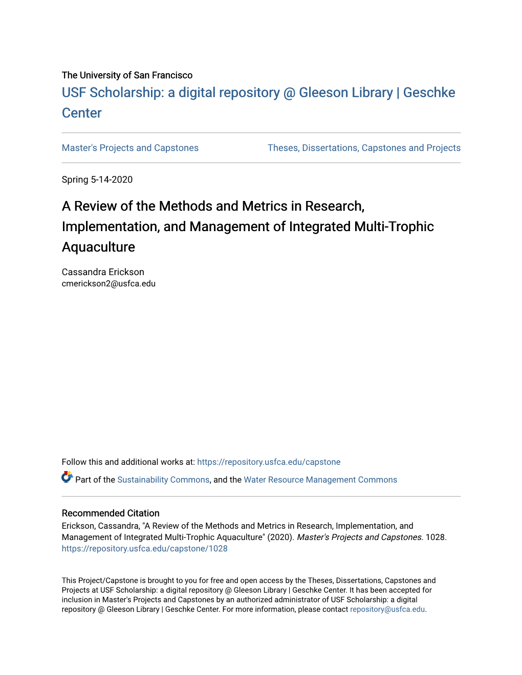 A Review of the Methods and Metrics in Research, Implementation, and Management of Integrated Multi-Trophic Aquaculture