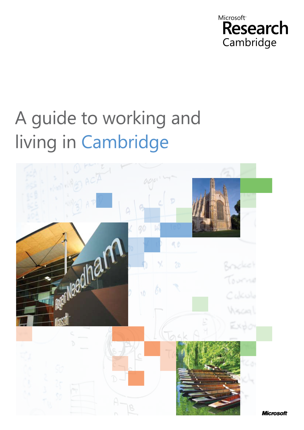 A Guide to Working and Living in Cambridge Welcome