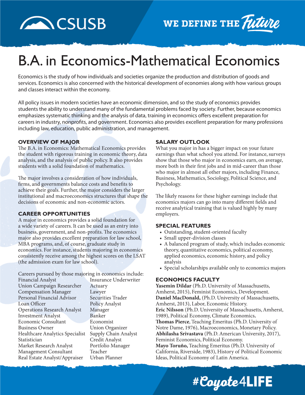 BA in Economics-Mathematical Economics