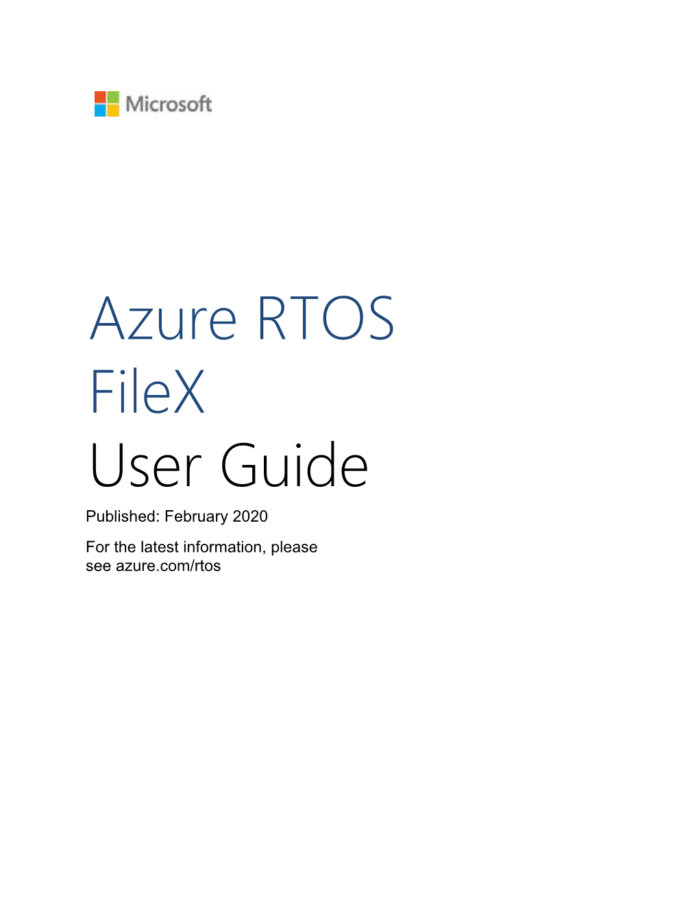 Azure RTOS Filex User Guide