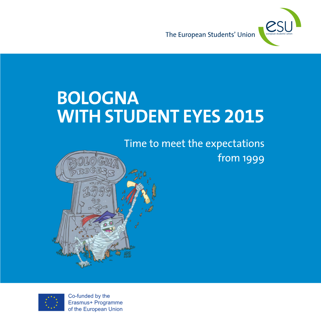 Bologna with Student Eyes 2015 Time to Meet the Expectations from 1999 Imprint