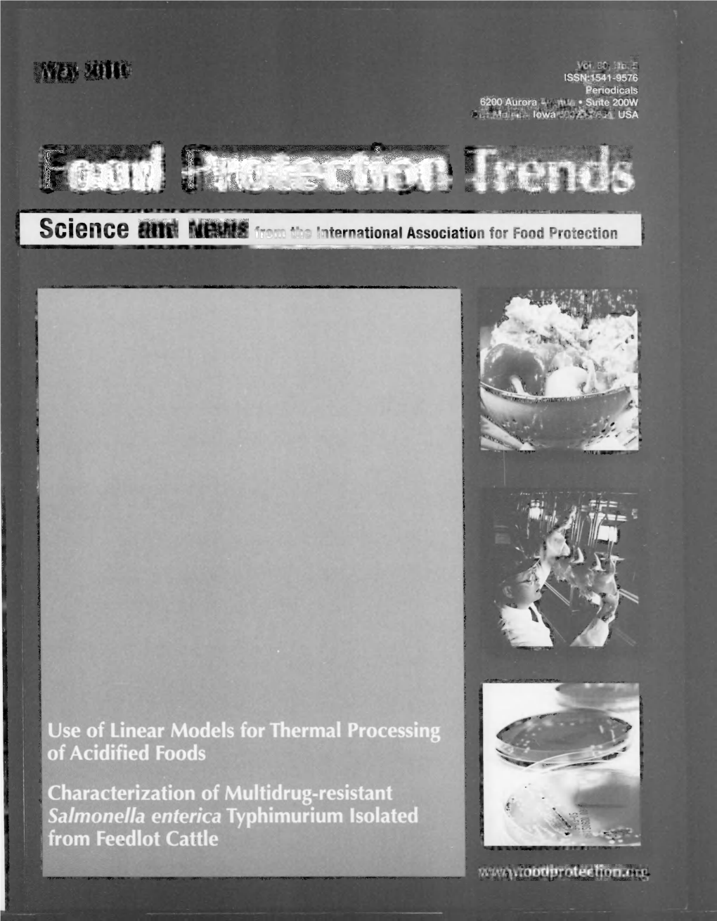 Food Protection Trends 2010-05: Vol 30 Iss 5
