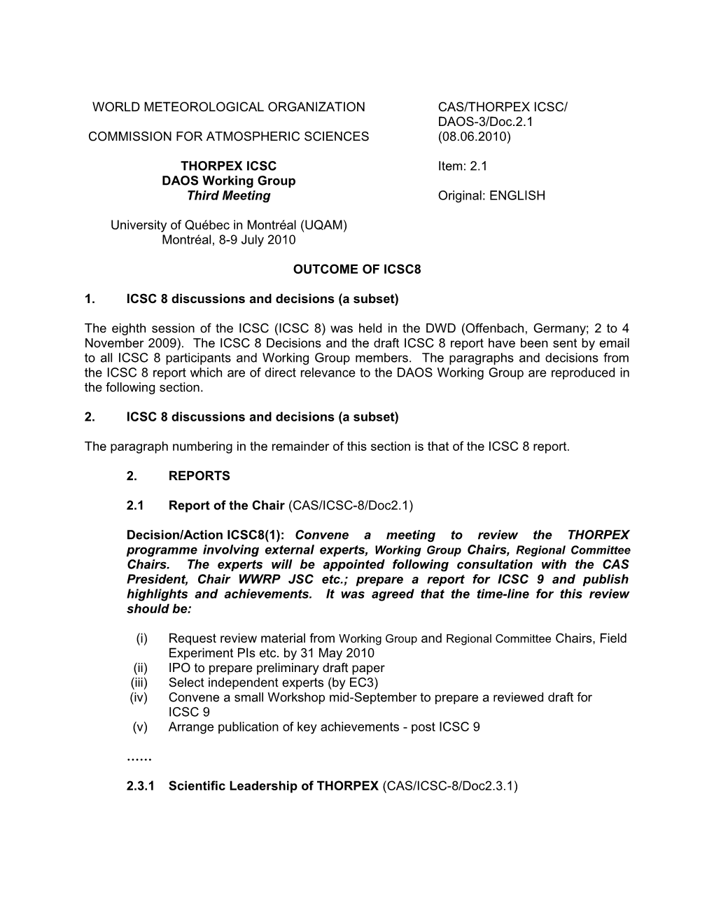 World Meteorological Organization s24