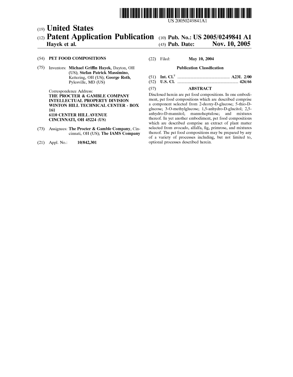 (19) United States (12) Patent Application Publication (10) Pub