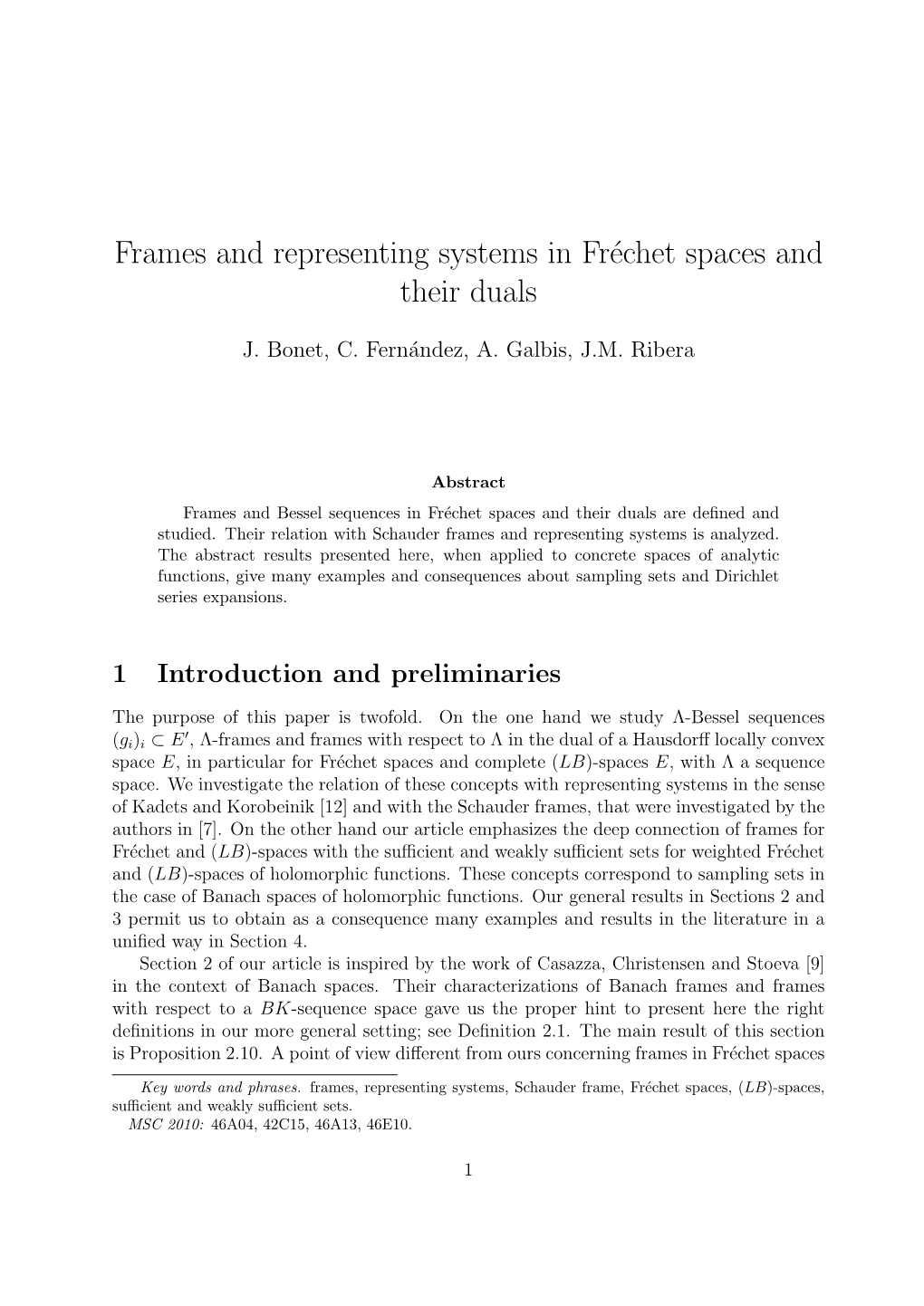 Frames and Representing Systems in Fréchet Spaces and Their Duals