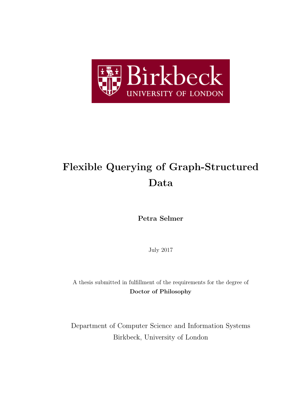 Flexible Querying of Graph-Structured Data