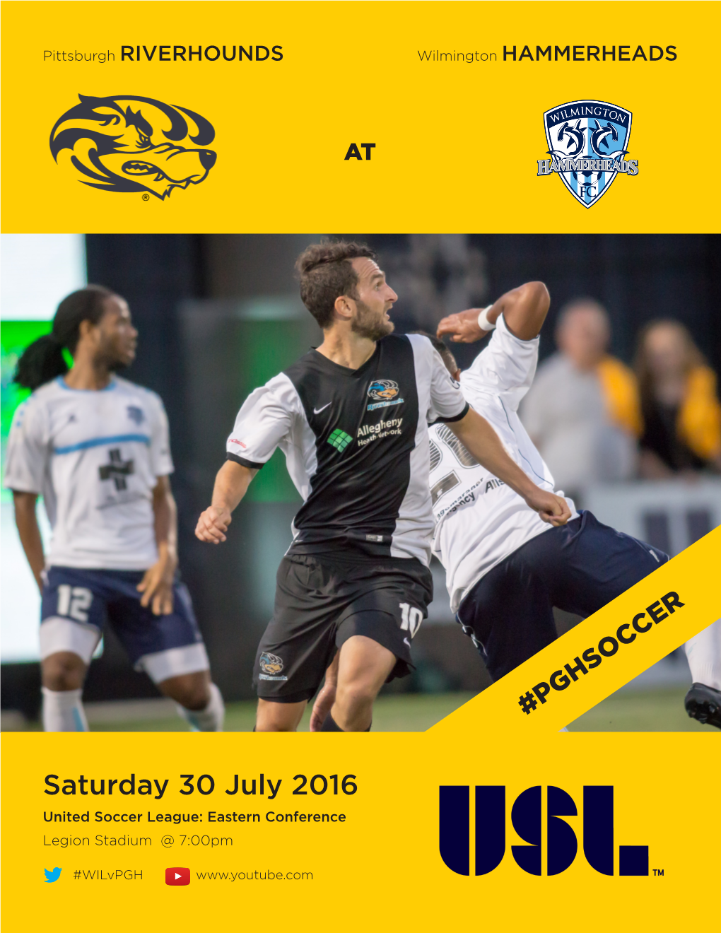 Saturday 30 July 2016 United Soccer League: Eastern Conference Legion Stadium @ 7:00Pm
