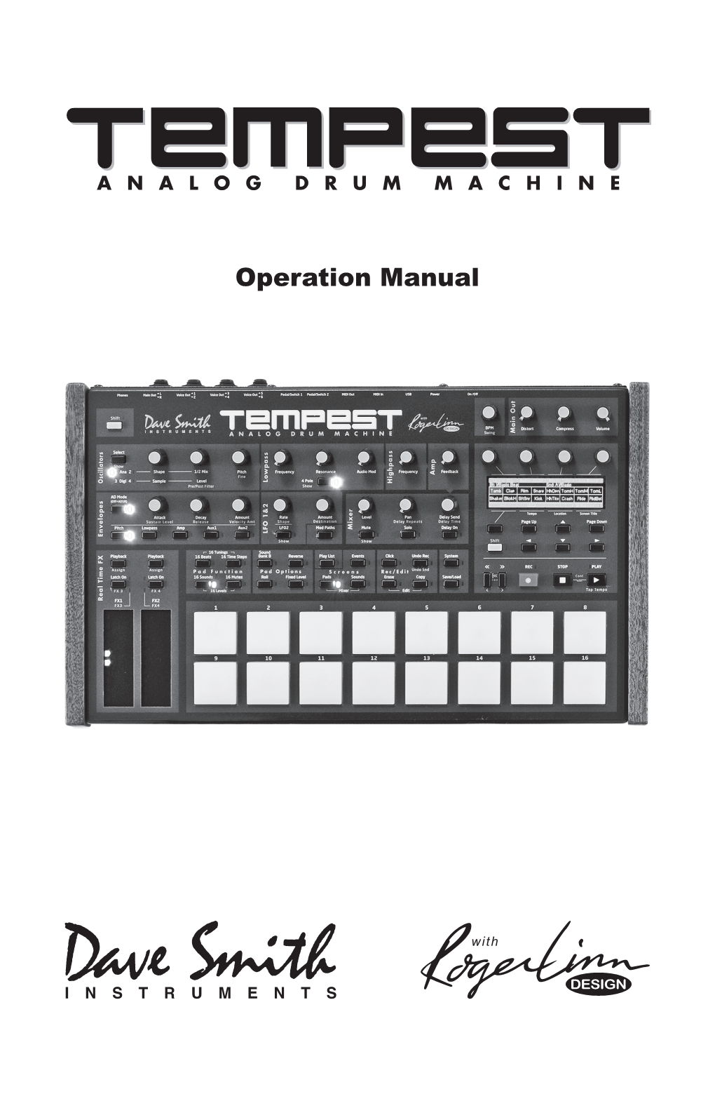 Tempest Operation Manual ﻿ I This Device Complies with Part 15 of the FCC Rules