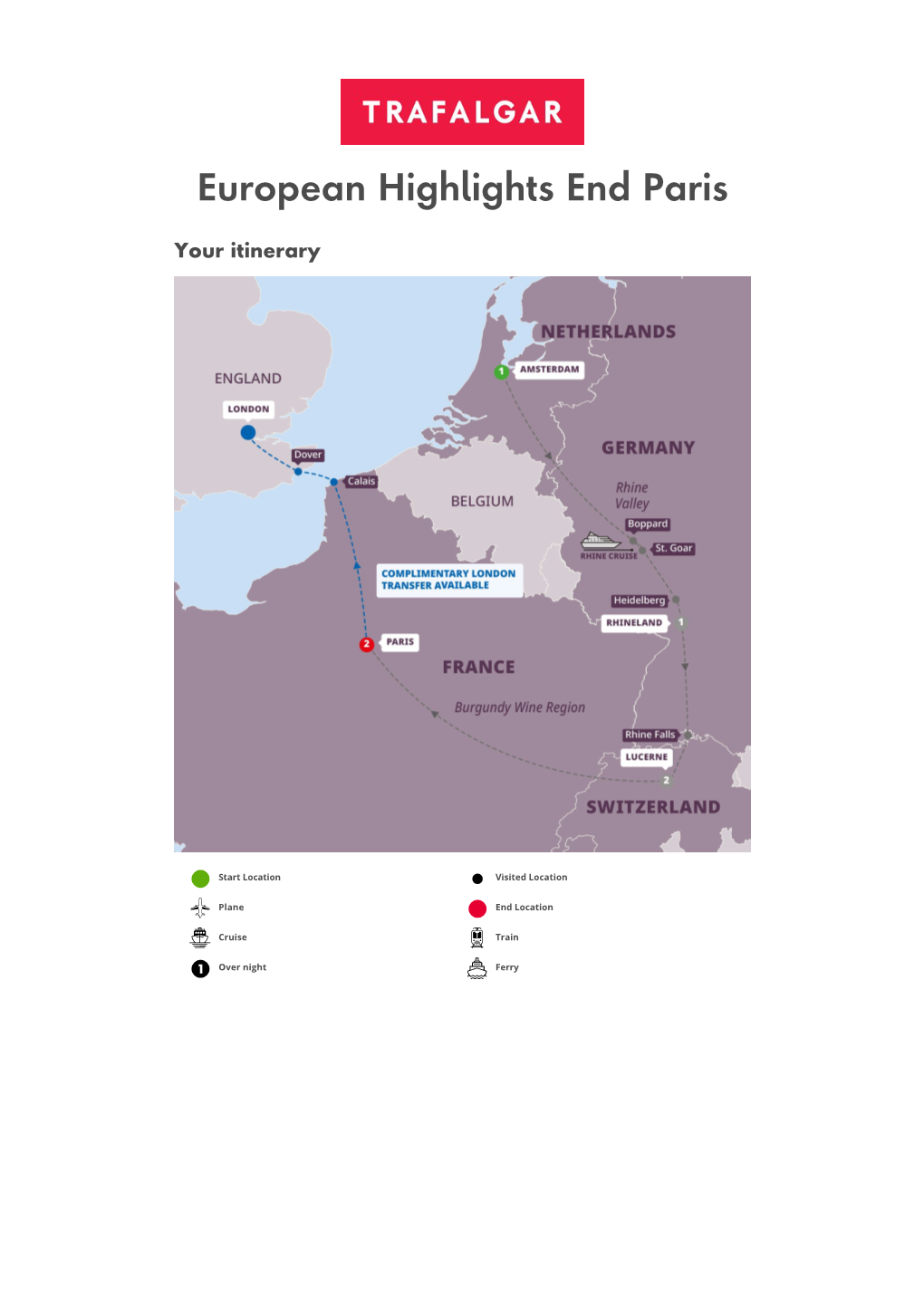 European Highlights End Paris