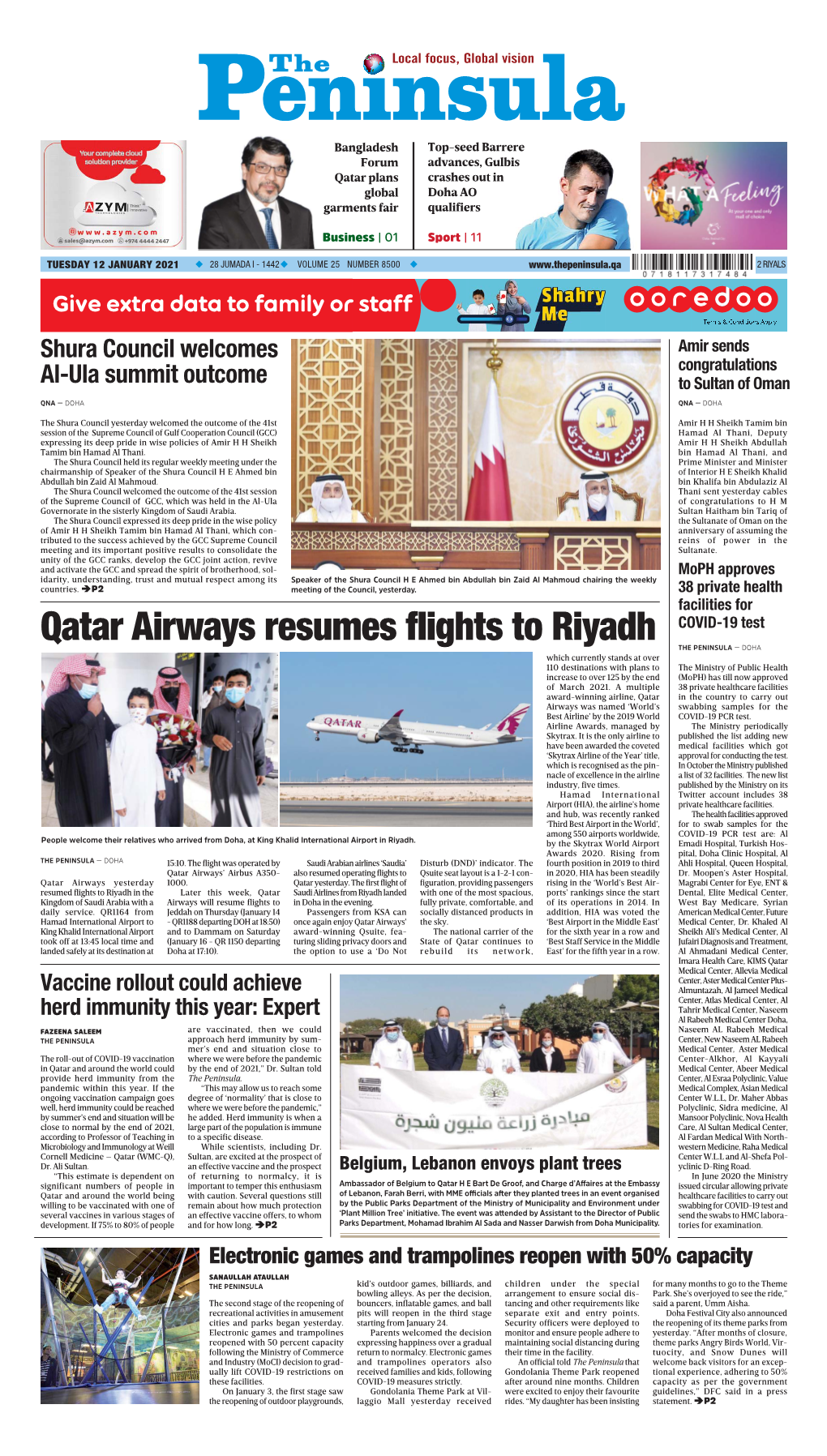 Qatar Airways Resumes Flights to Riyadh