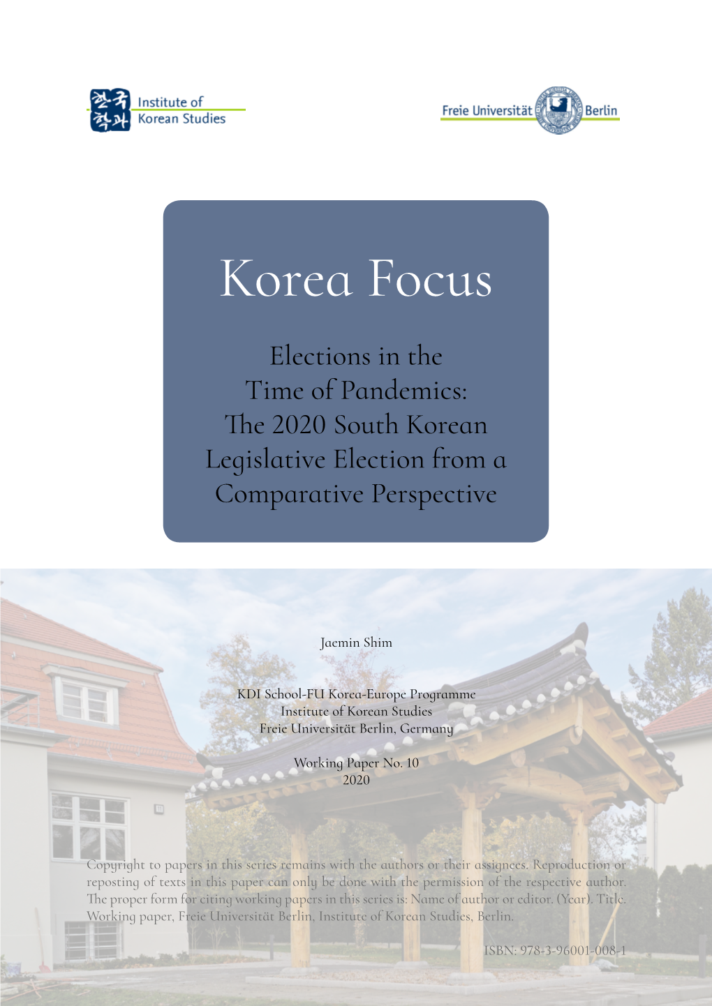 Korea Focus Working Paper No. 10