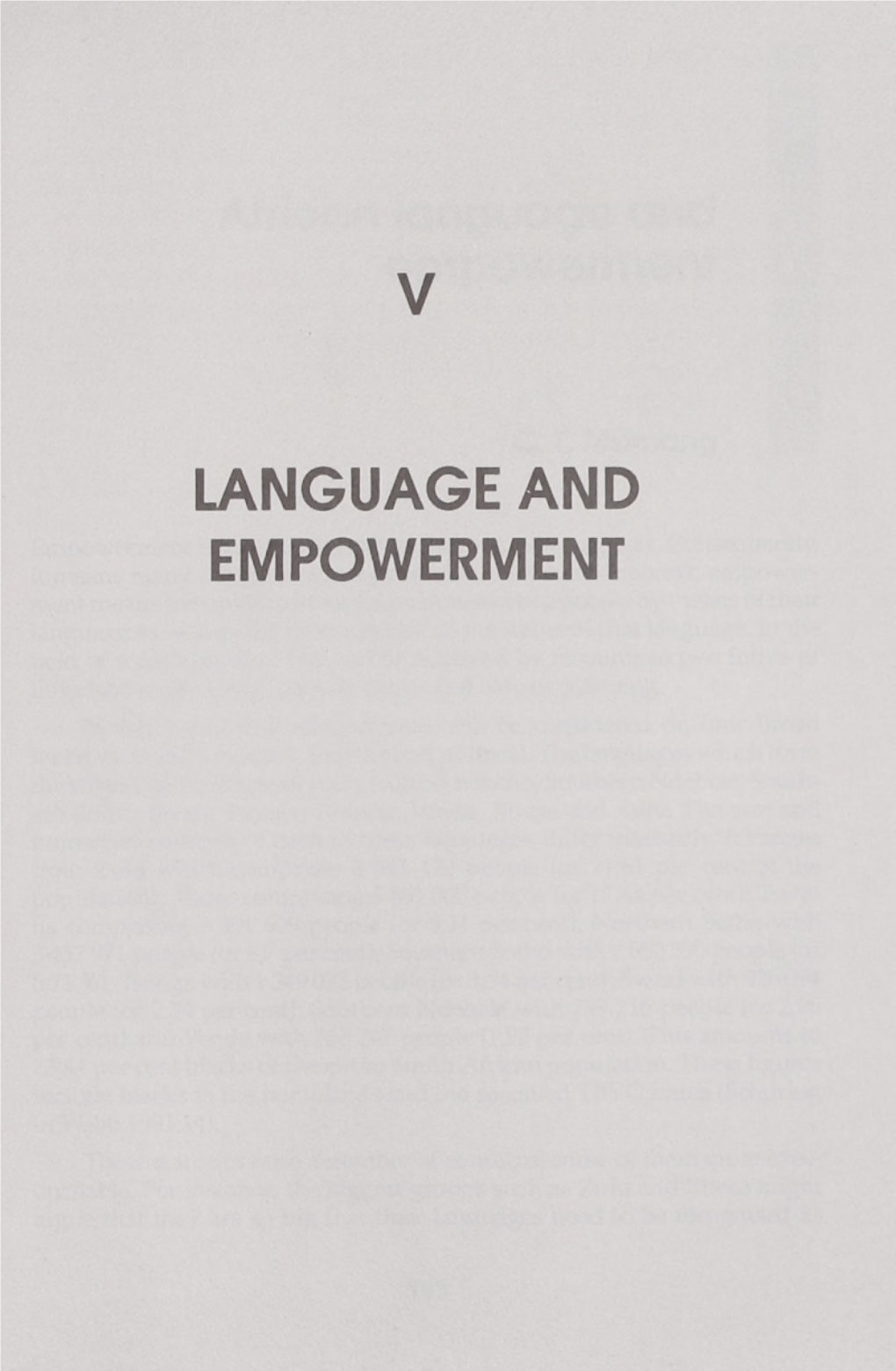 V Language and Empowerment