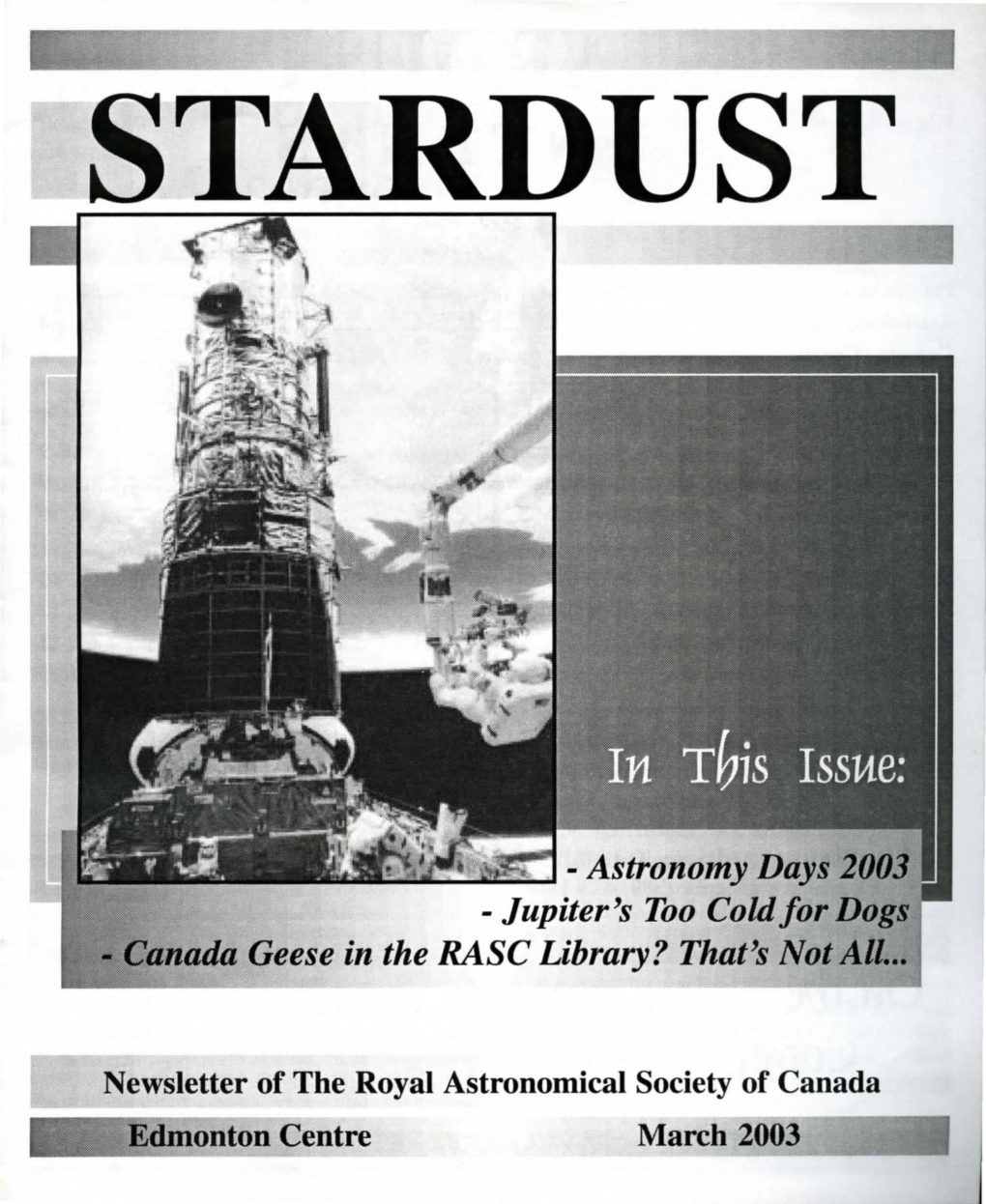 Astronomy Days 2003 - Jupiter's Too Coldfor Dogs