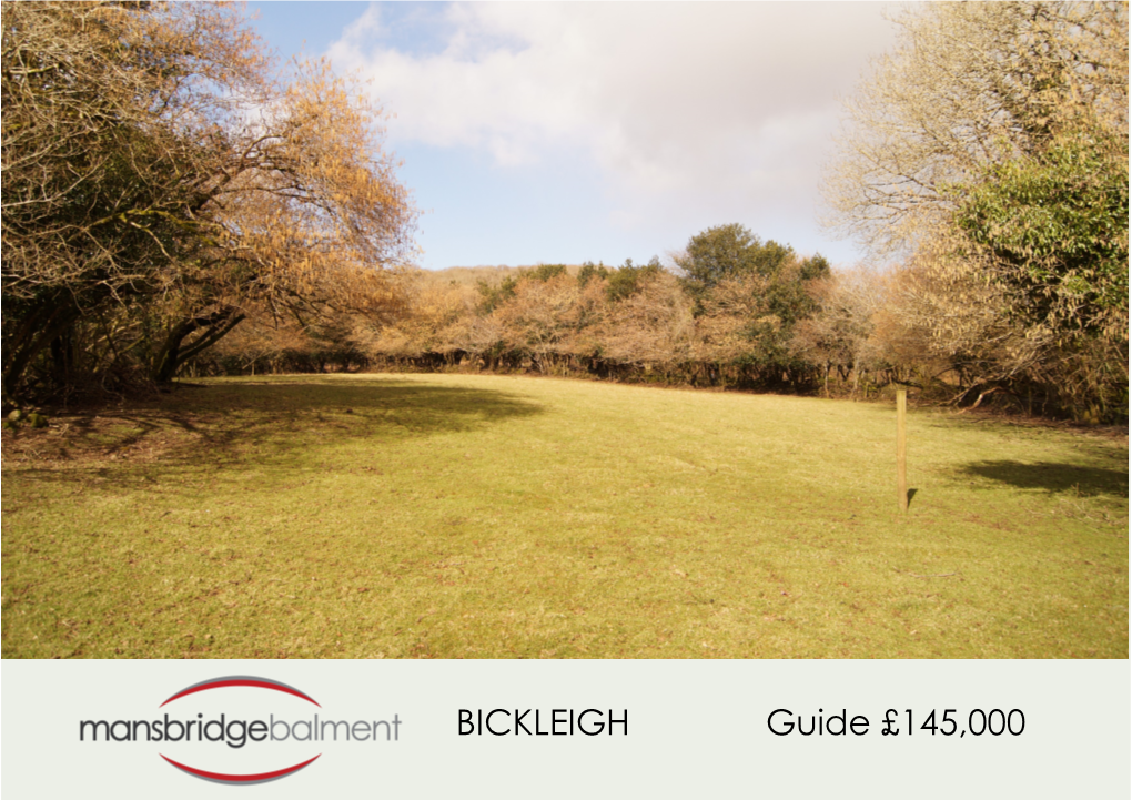 BICKLEIGH Guide £145,000