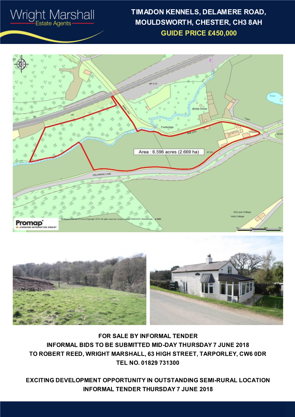 Timadon Kennels, Delamere Road, Mouldsworth, Chester, Ch3 8Ah Guide Price £450,000