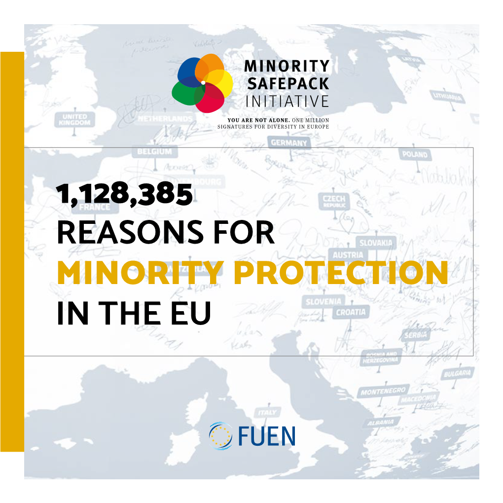 1,128,385 Reasons for Minority Protection in the Eu What Is the European Citizens’ Initiative?