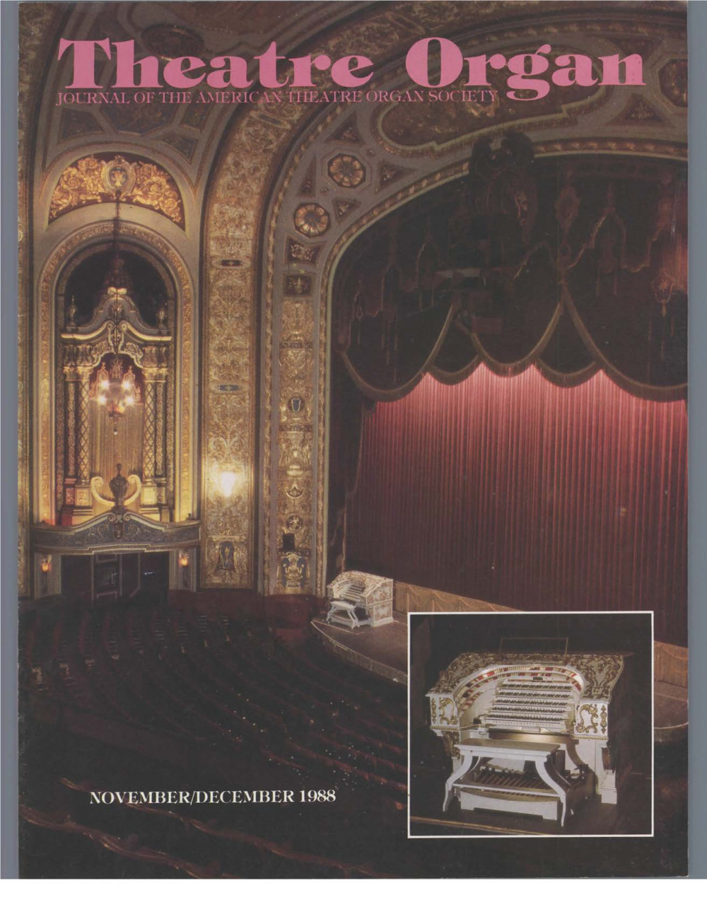 THEATRE ORGAN , the Official Publication of the American Theatre Organ Society