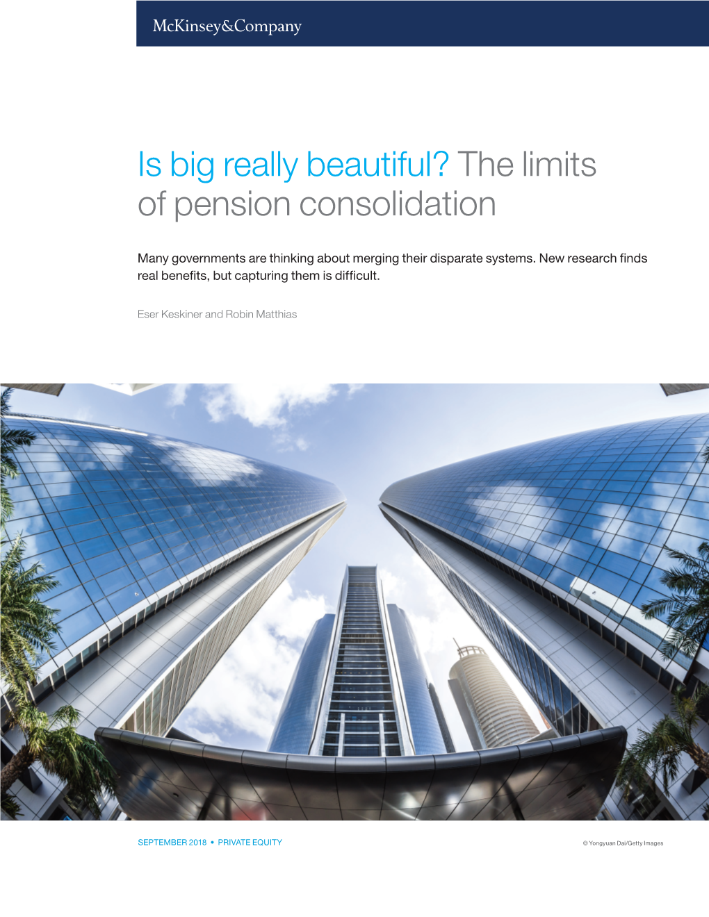 Is Big Really Beautiful? the Limits of Pension Consolidation