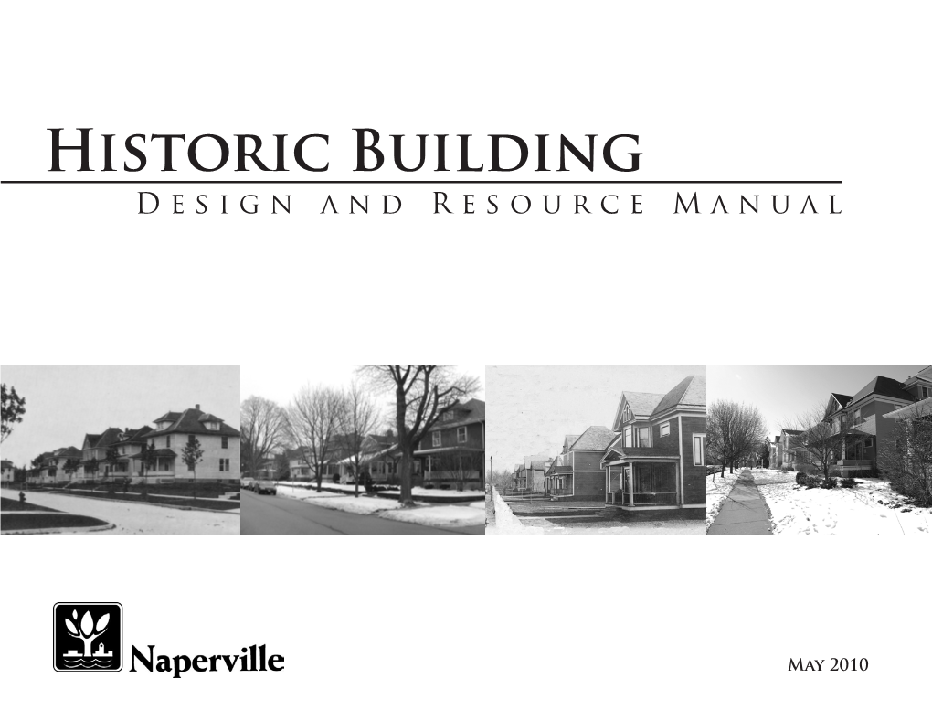 Historic Building Design and Resource Manual