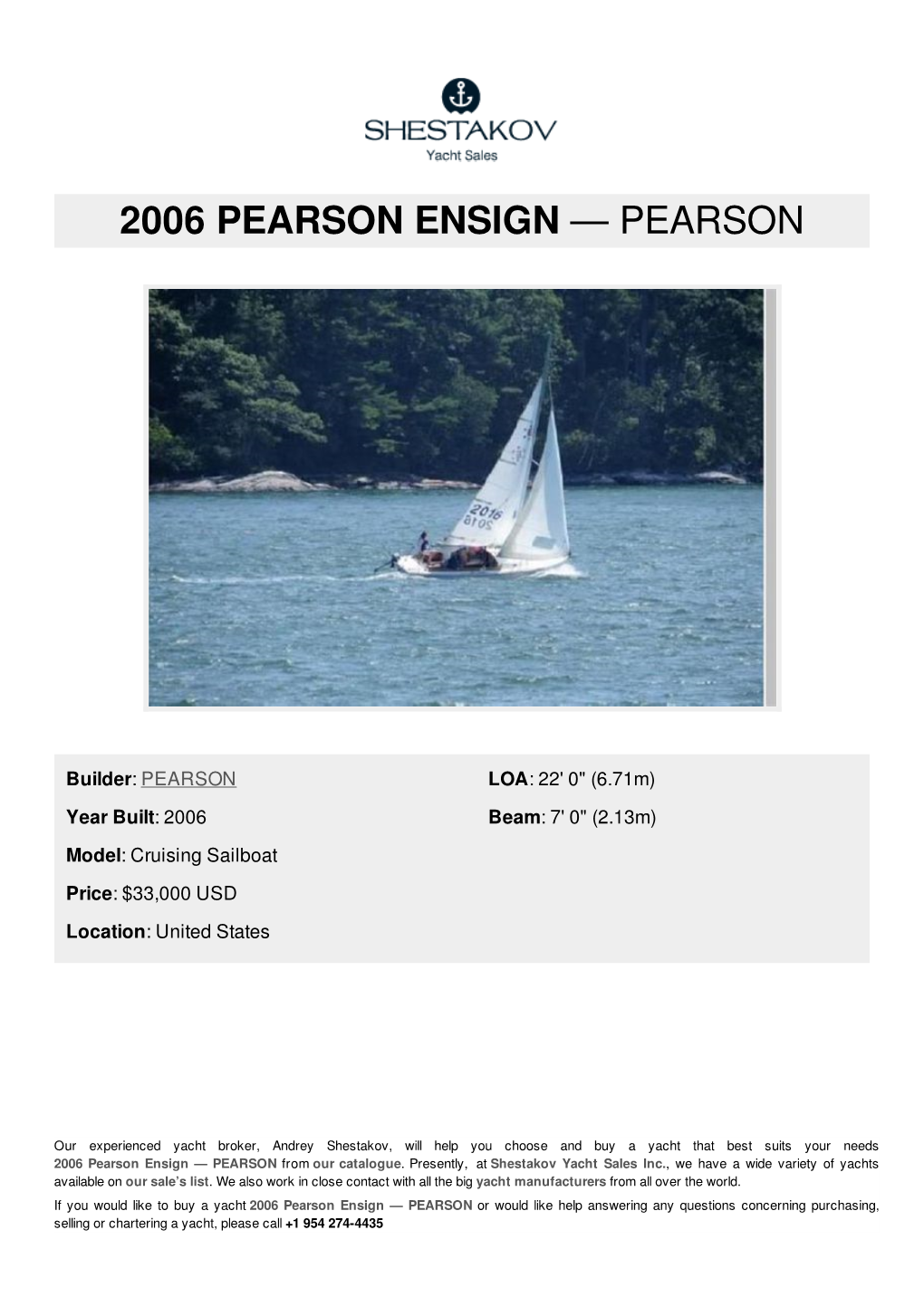 2006 Pearson Ensign — Pearson
