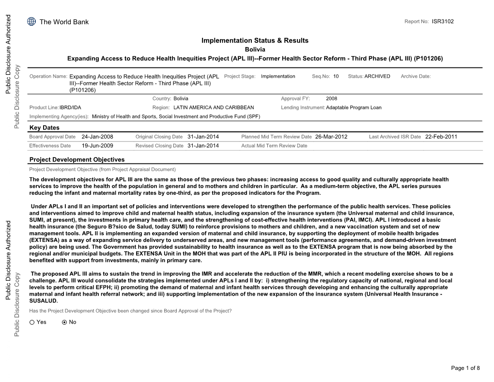 World Bank Document