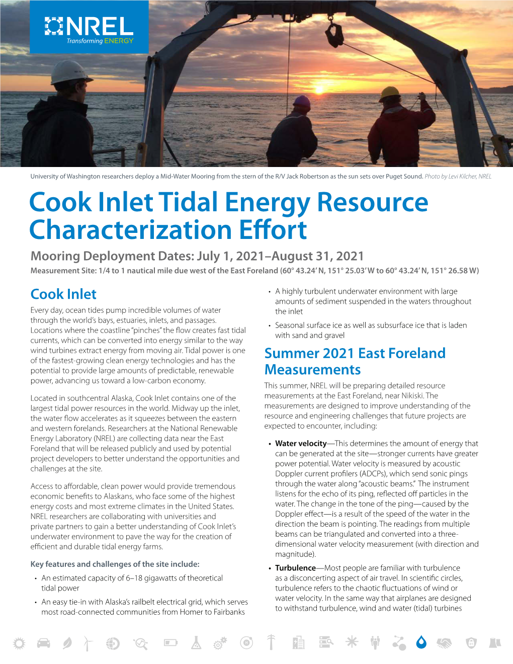 Cook Inlet Tidal Energy Resource Characterization Effort