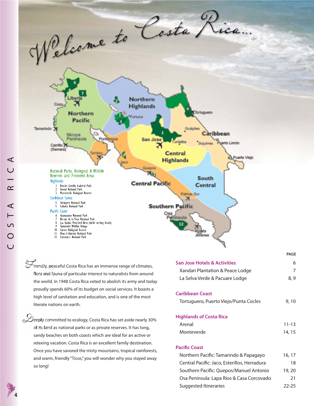Ecoadventures Central American Travel Brochure Third Edition