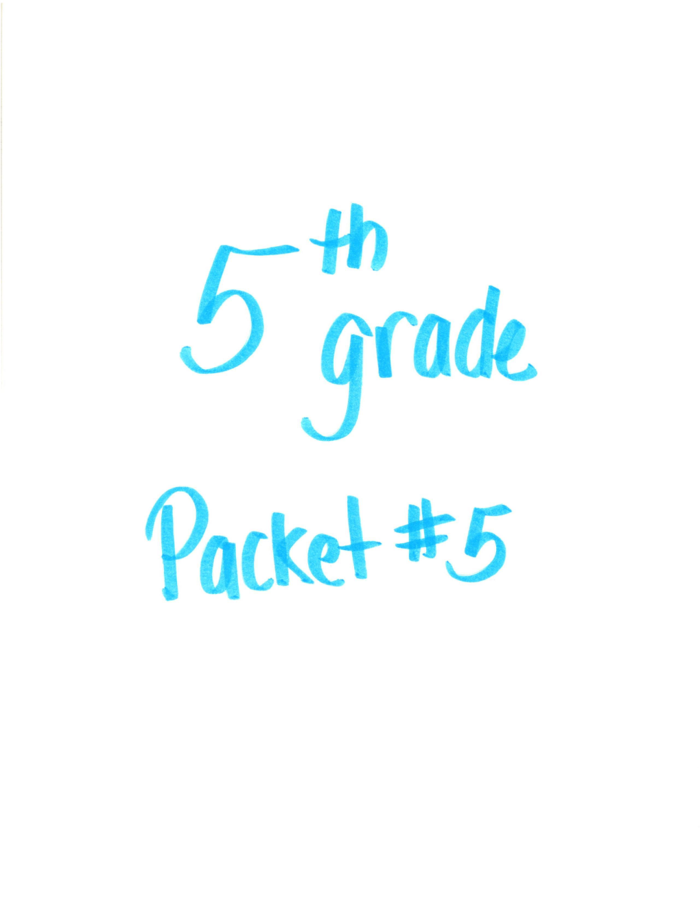 Grade 5 Packet 5.Pdf