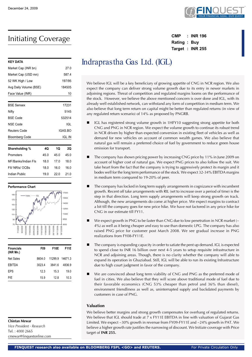 Indraprastha Gas Ltd. (IGL)