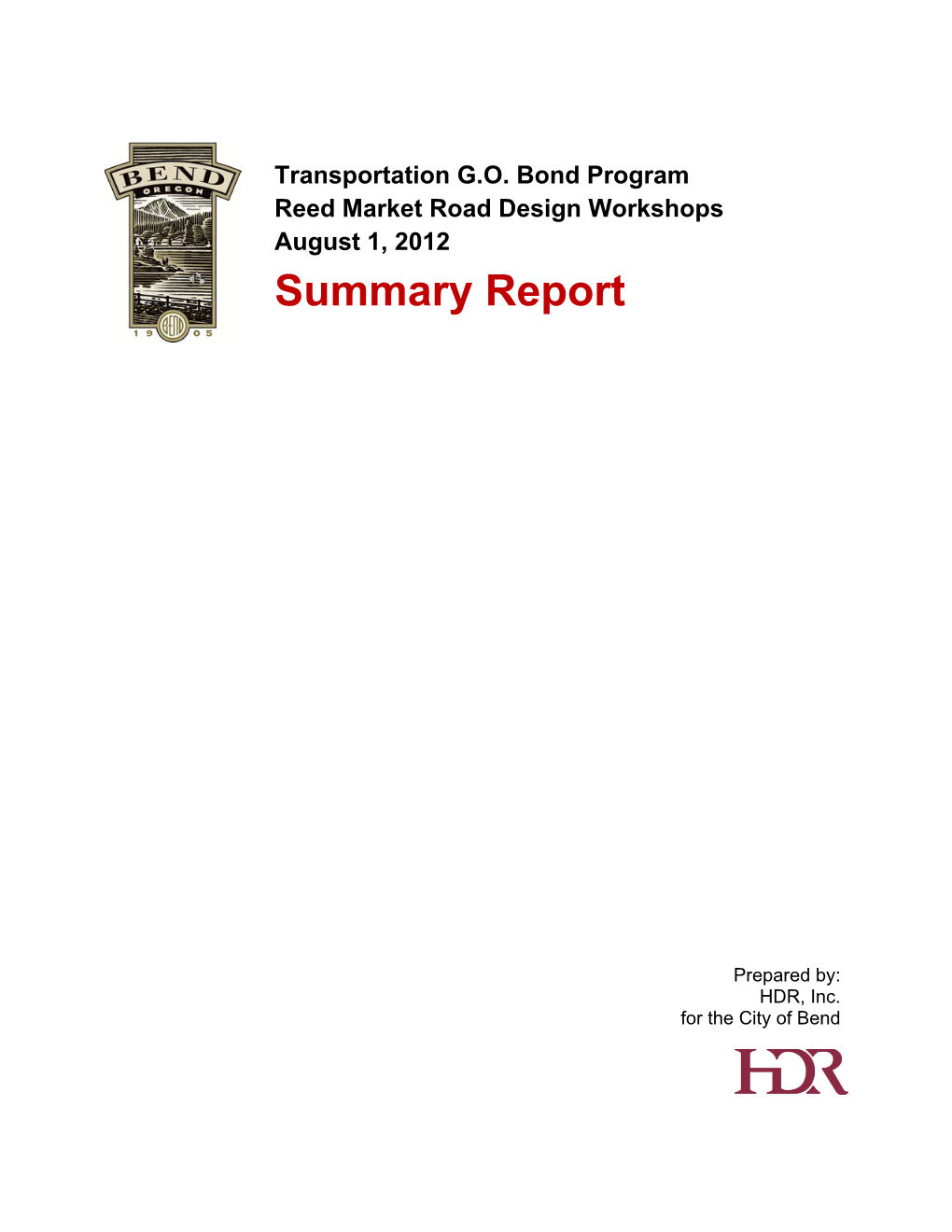 Workshops Summary Report