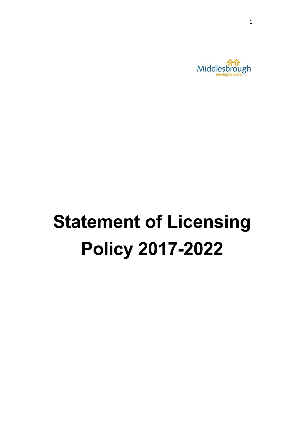 Statement of Licensing Policy 2017-2022