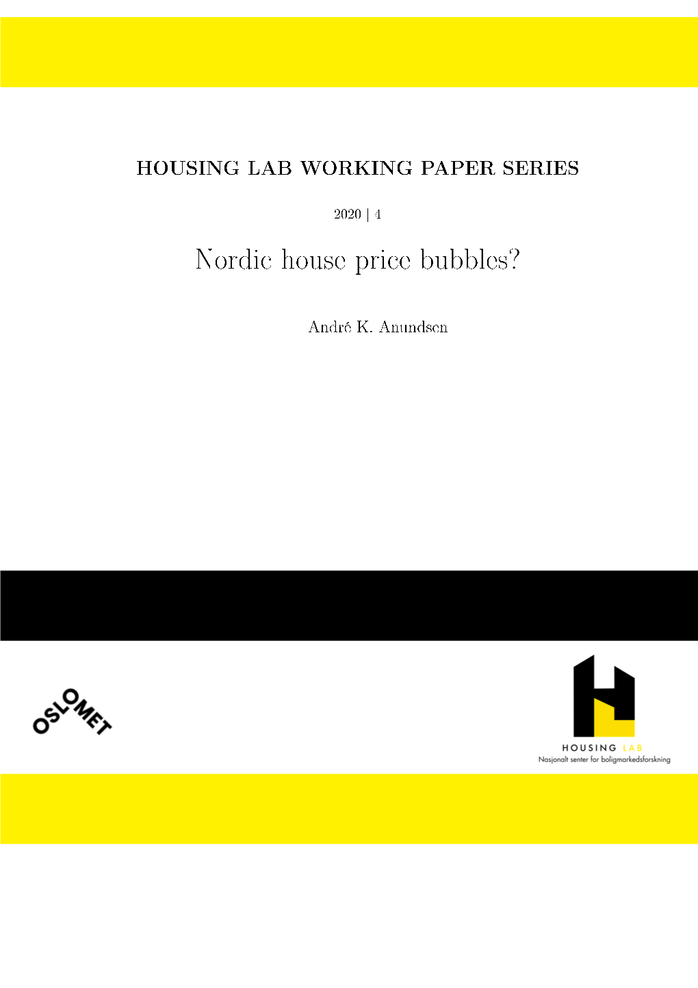 Nordic House Price Bubbles?