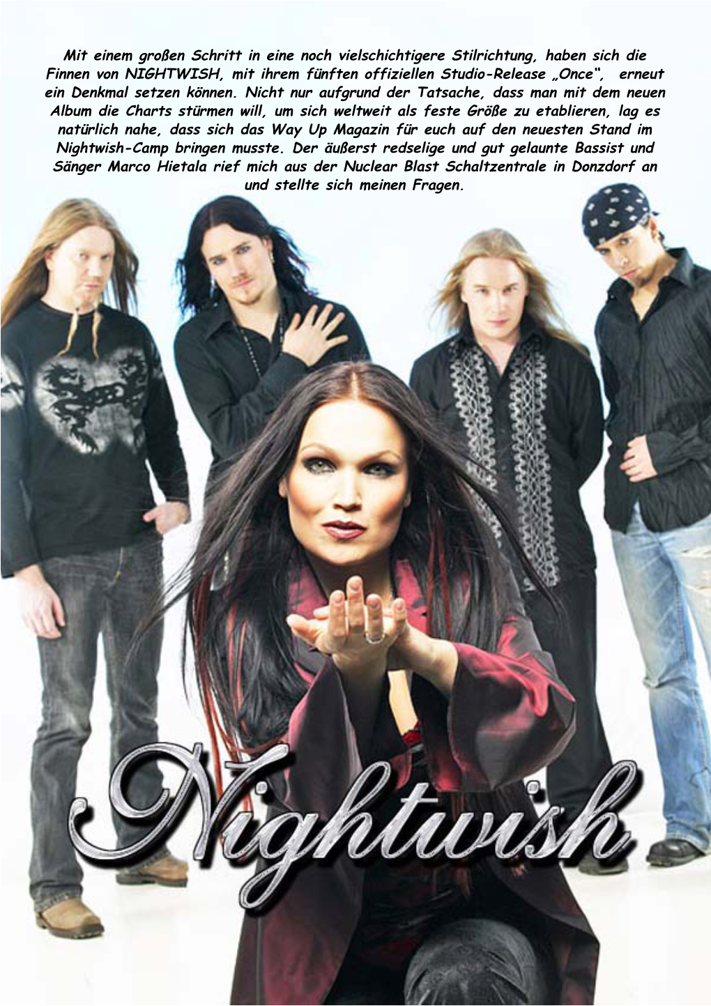 NIGHTWISH, Mit Ihrem Fünften Offiziellen Studio-Release „Once“, Erneut Ein Denkmal Setzen Können