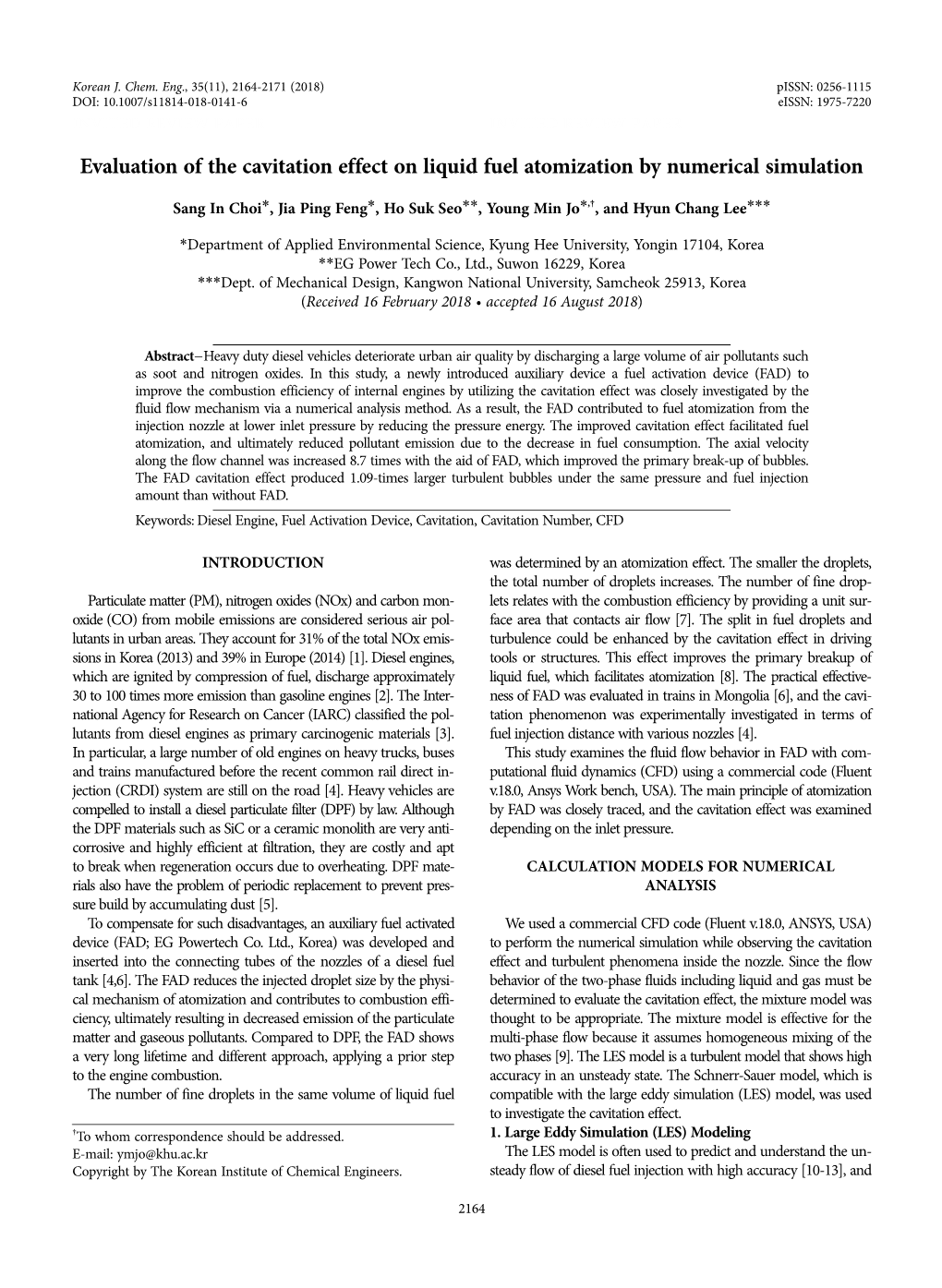 Evaluation of the Cavitation Effect on Liquid Fuel Atomization by Numerical Simulation