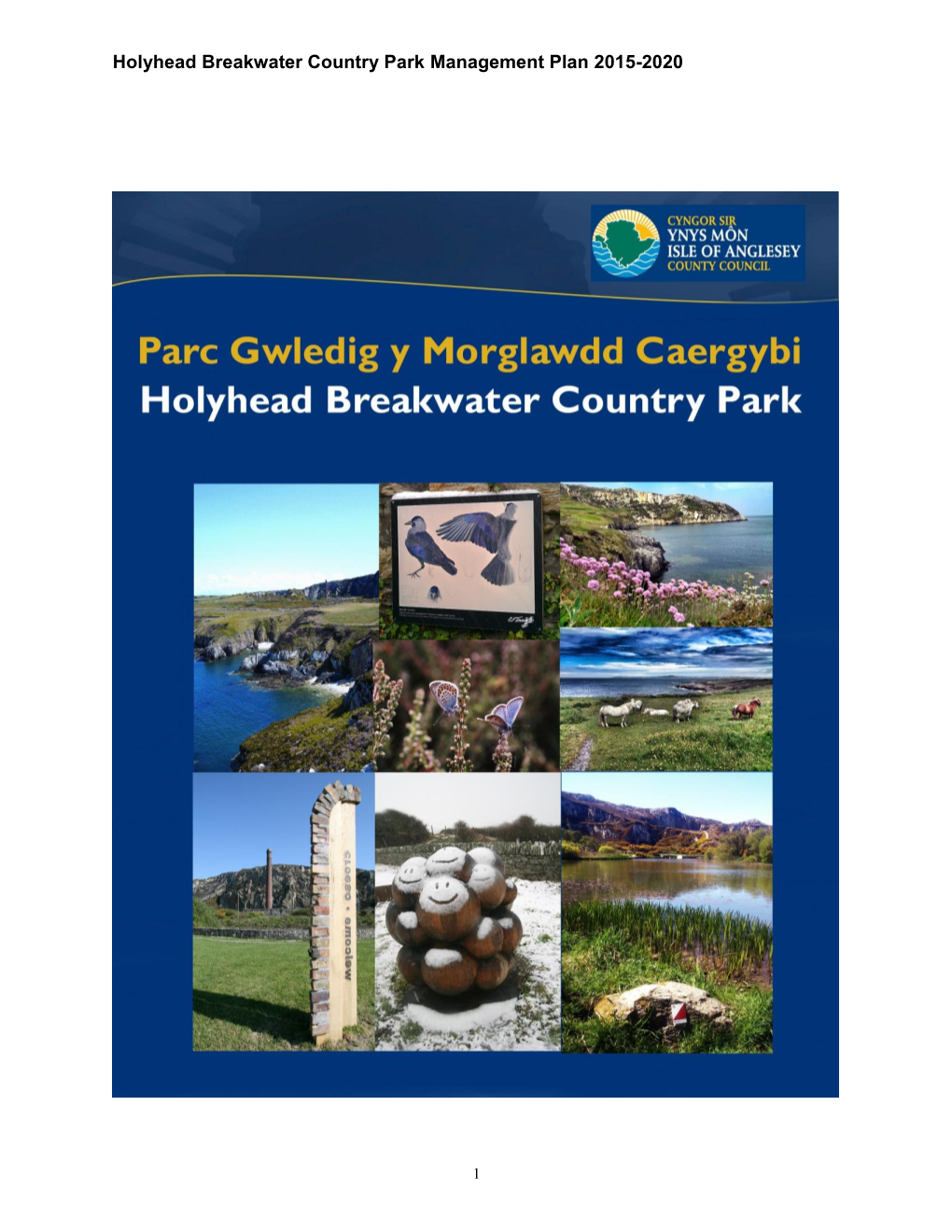 Holyhead Breakwater Country Park Management Plan 2015-2020