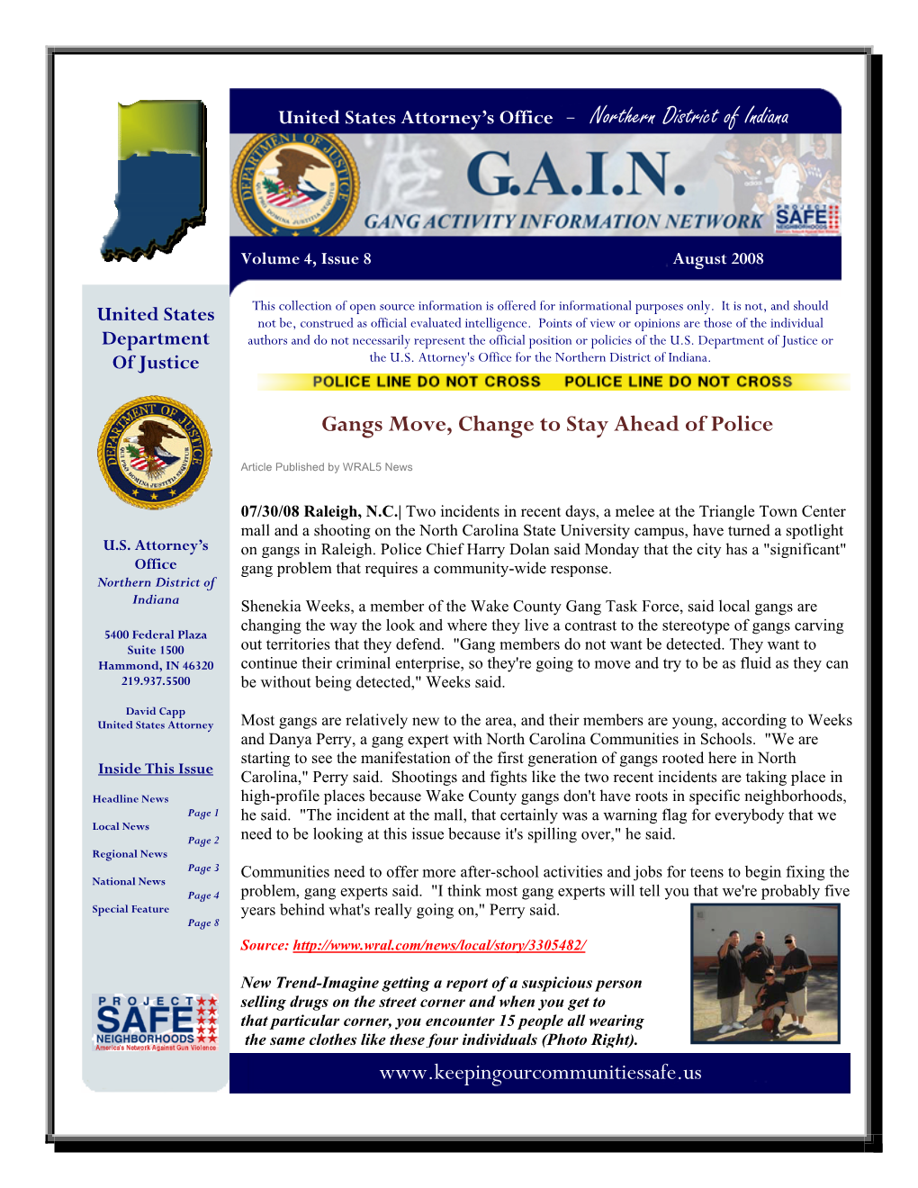 Gang Members in the Emergency Room Article Published by the Police Magazine 07/23/2008 | Have You Ever Thought About This One?