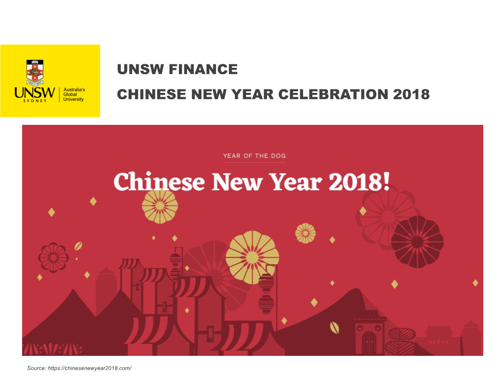 Unsw Finance Chinese New Year Celebration 2018